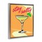 Stupell Industries Stay Salty Margarita Framed Floater Canvas Wall Art Design by Elizabeth Medley
